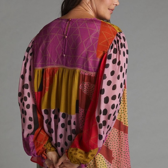 Bl_nk Miranda Peasant Blouse, NWT, XSP - Picture 2 of 5